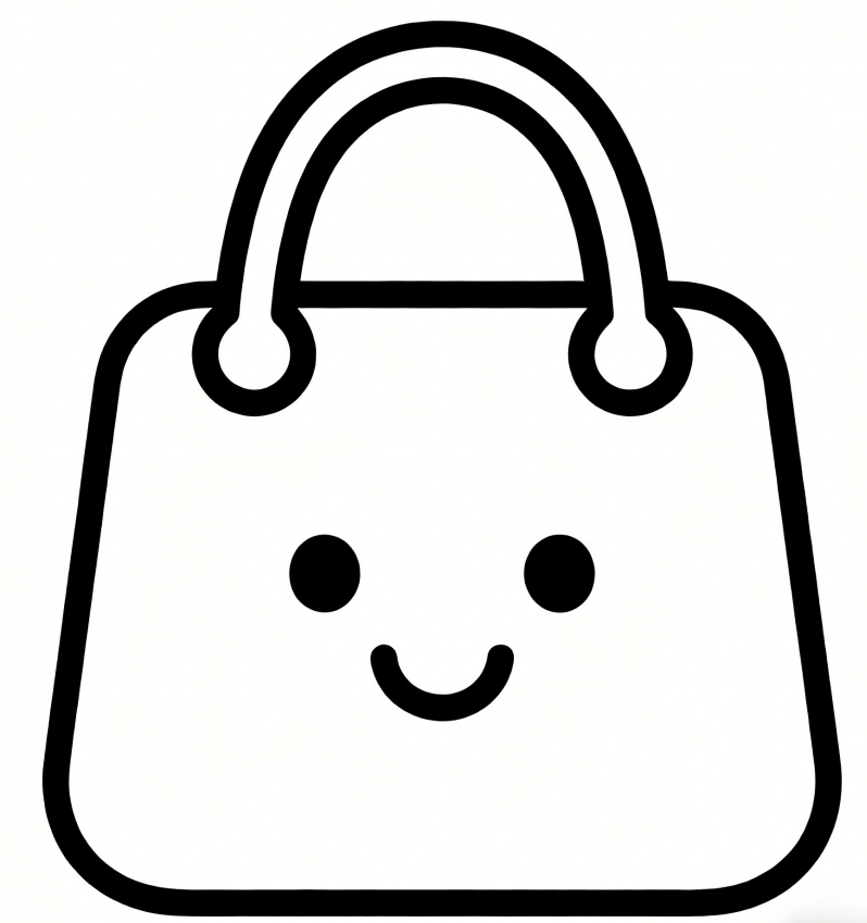 Happy bag cute drawing idea