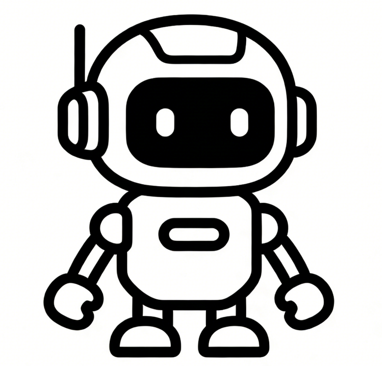 Small robot cute drawing idea