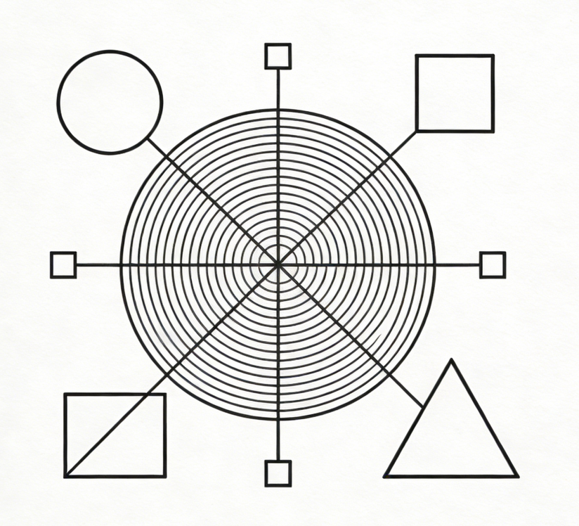 Simple geometric pattern doodle