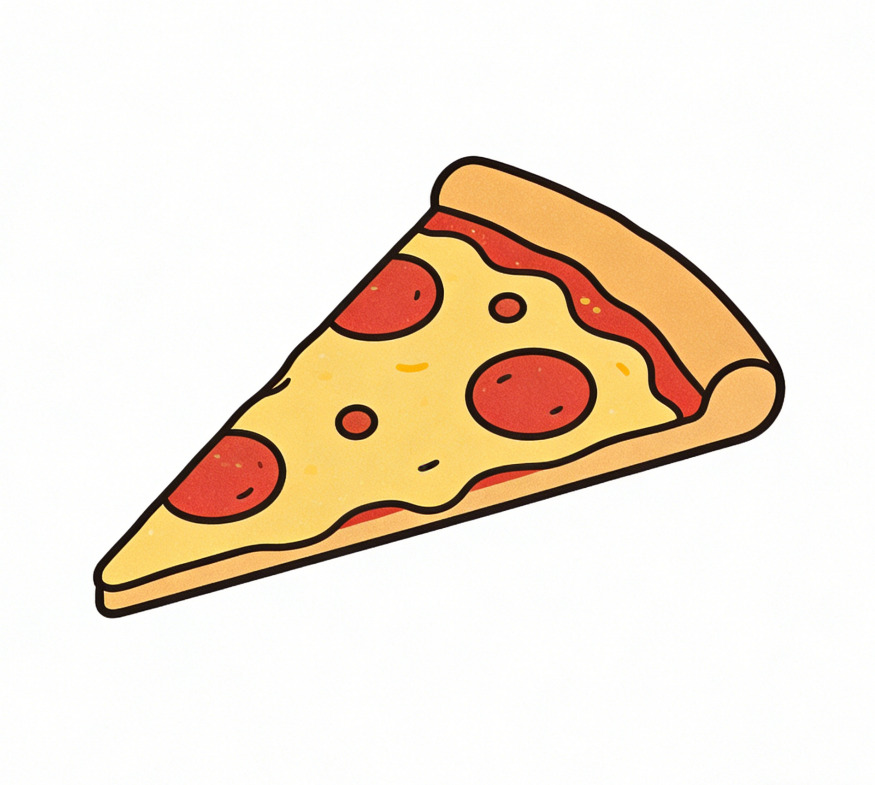 Pizza slice drawing idea