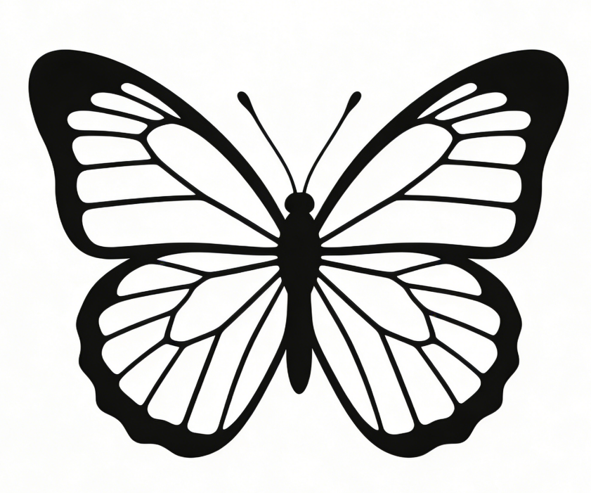 Butterfly drawing idea