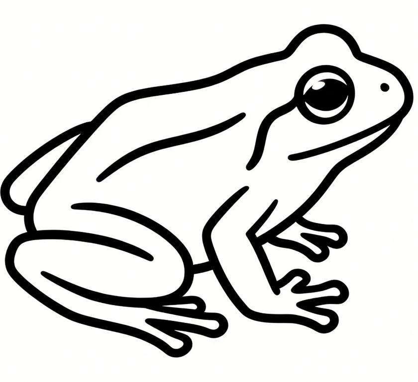 Frog drawing idea