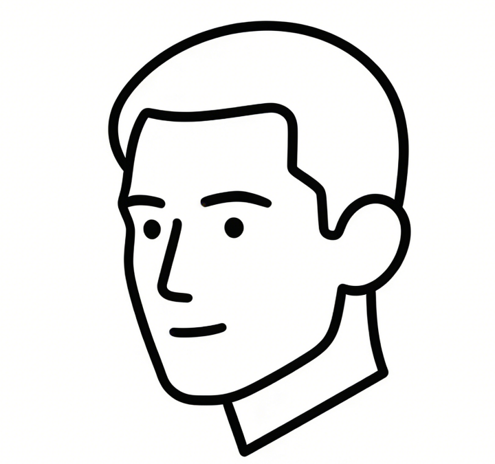 Basic face profile drawing idea