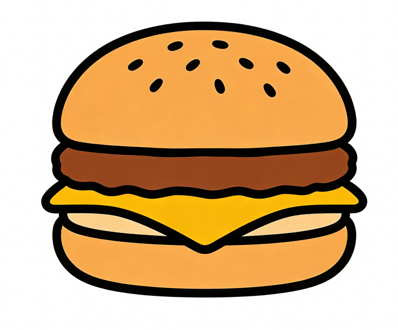 Burger drawing idea