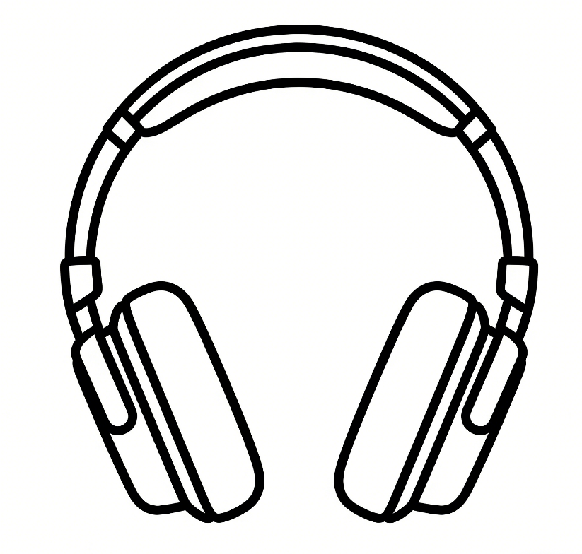 Headphones drawing idea