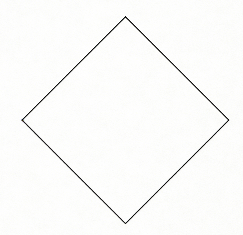 Diamond shape drawing idea
