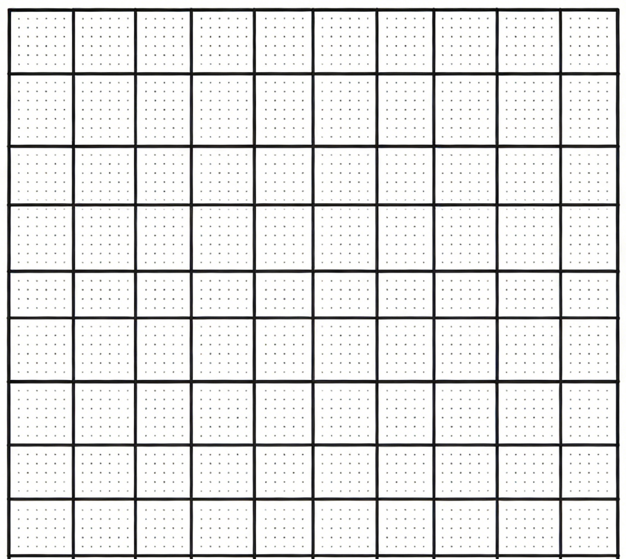 Dotted grid drawing idea