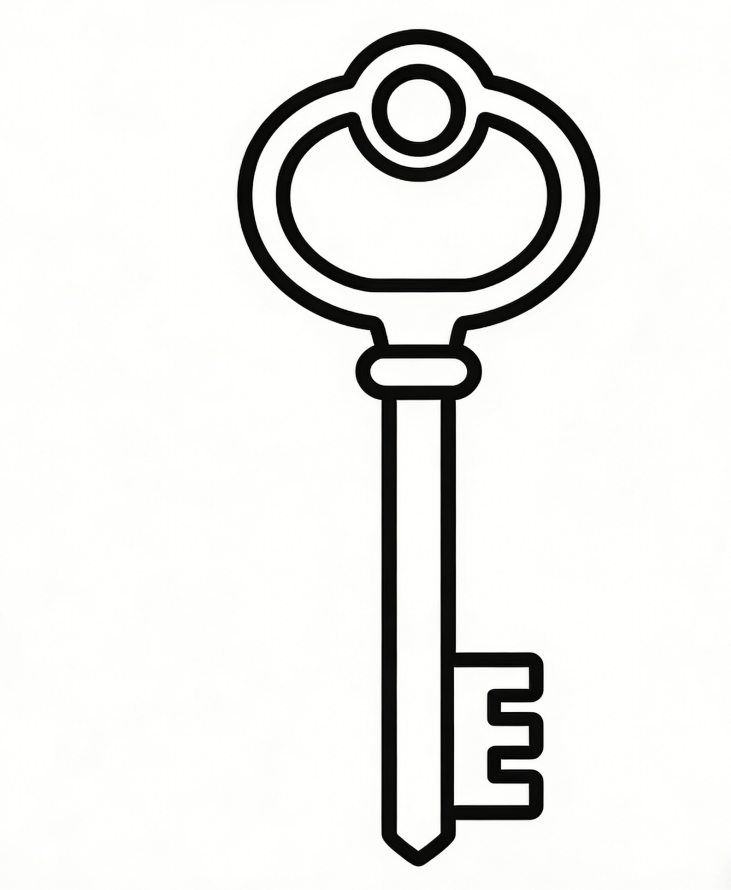 Key outline drawing idea