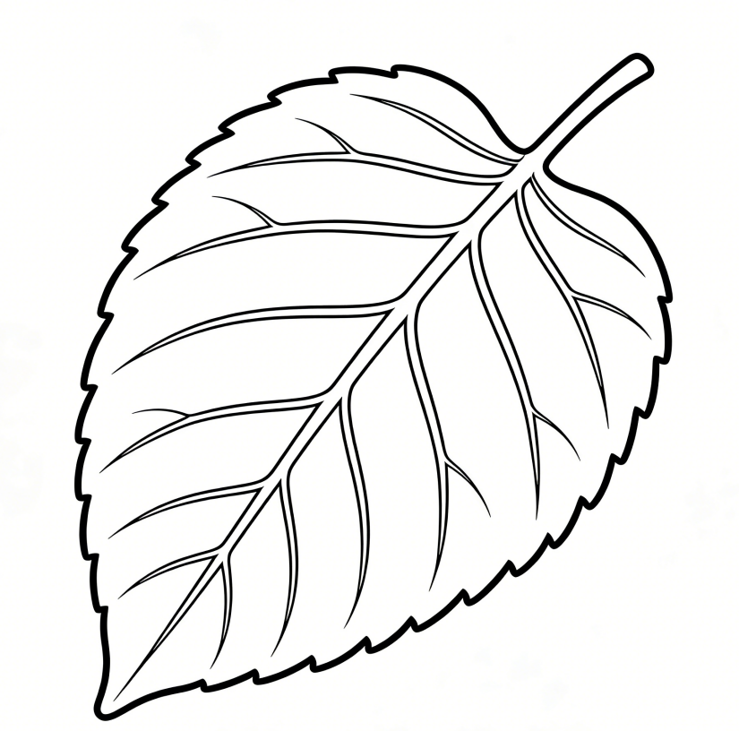 Leaf vein drawing idea