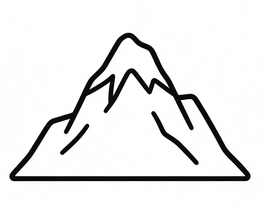 Mountain range drawing idea