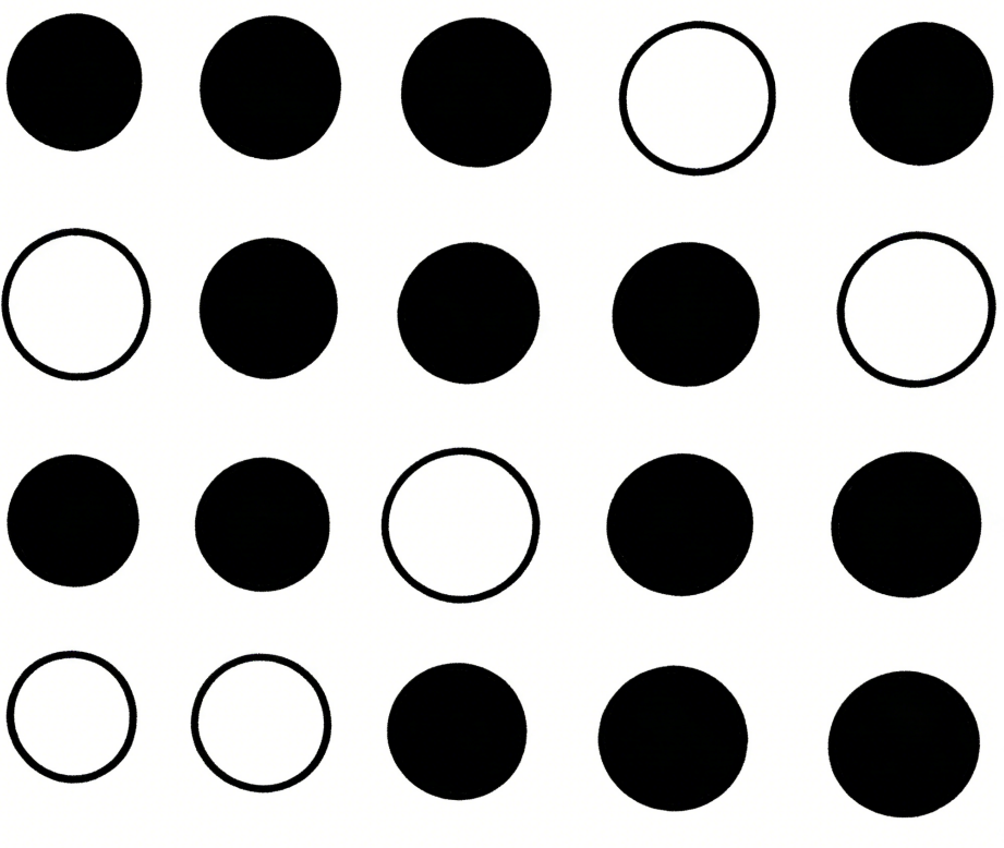 Polka dots pattern drawing idea