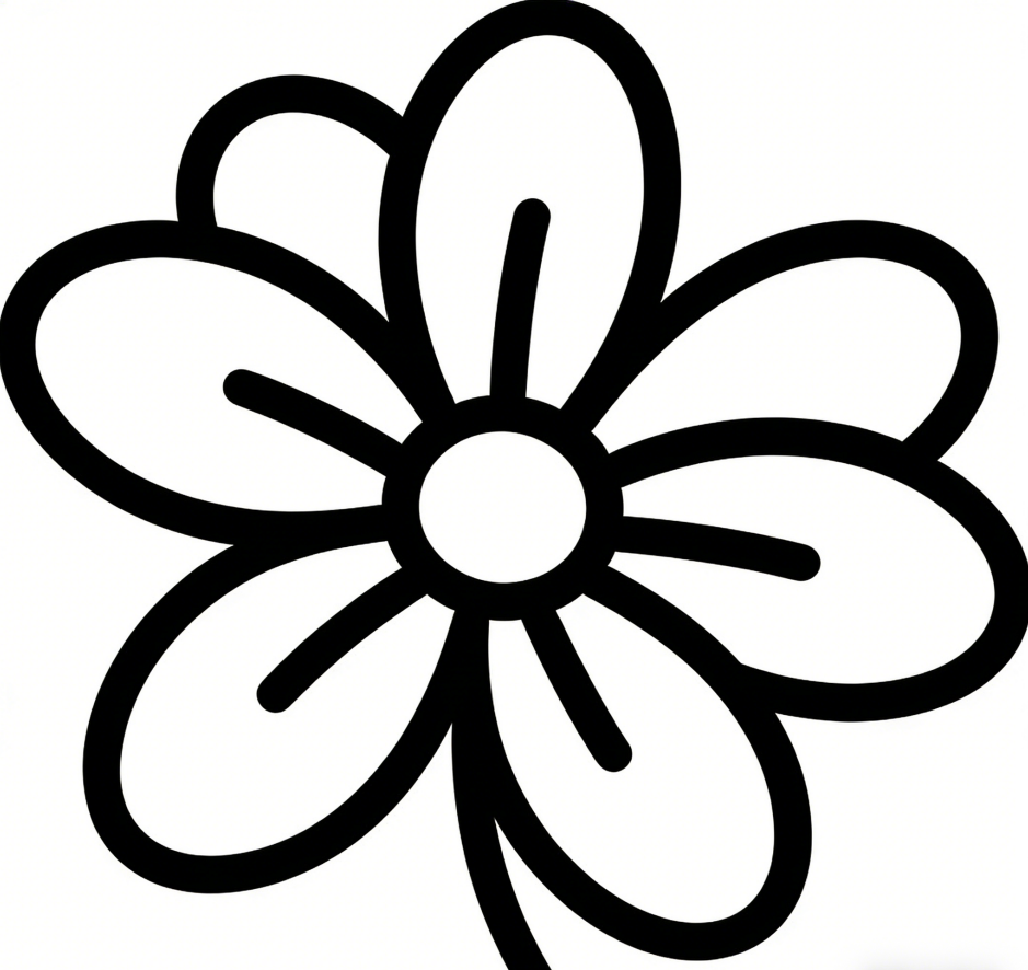 Single flower drawing idea