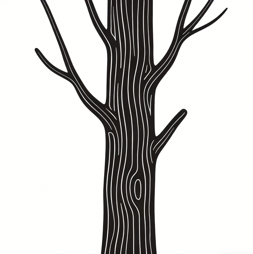 Tree trunk drawing idea